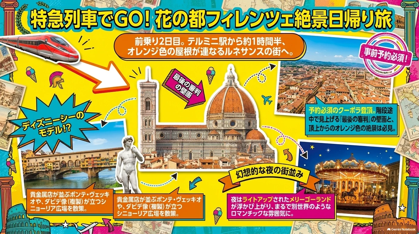 フィレンツェ絶景日帰り旅 スライドカード