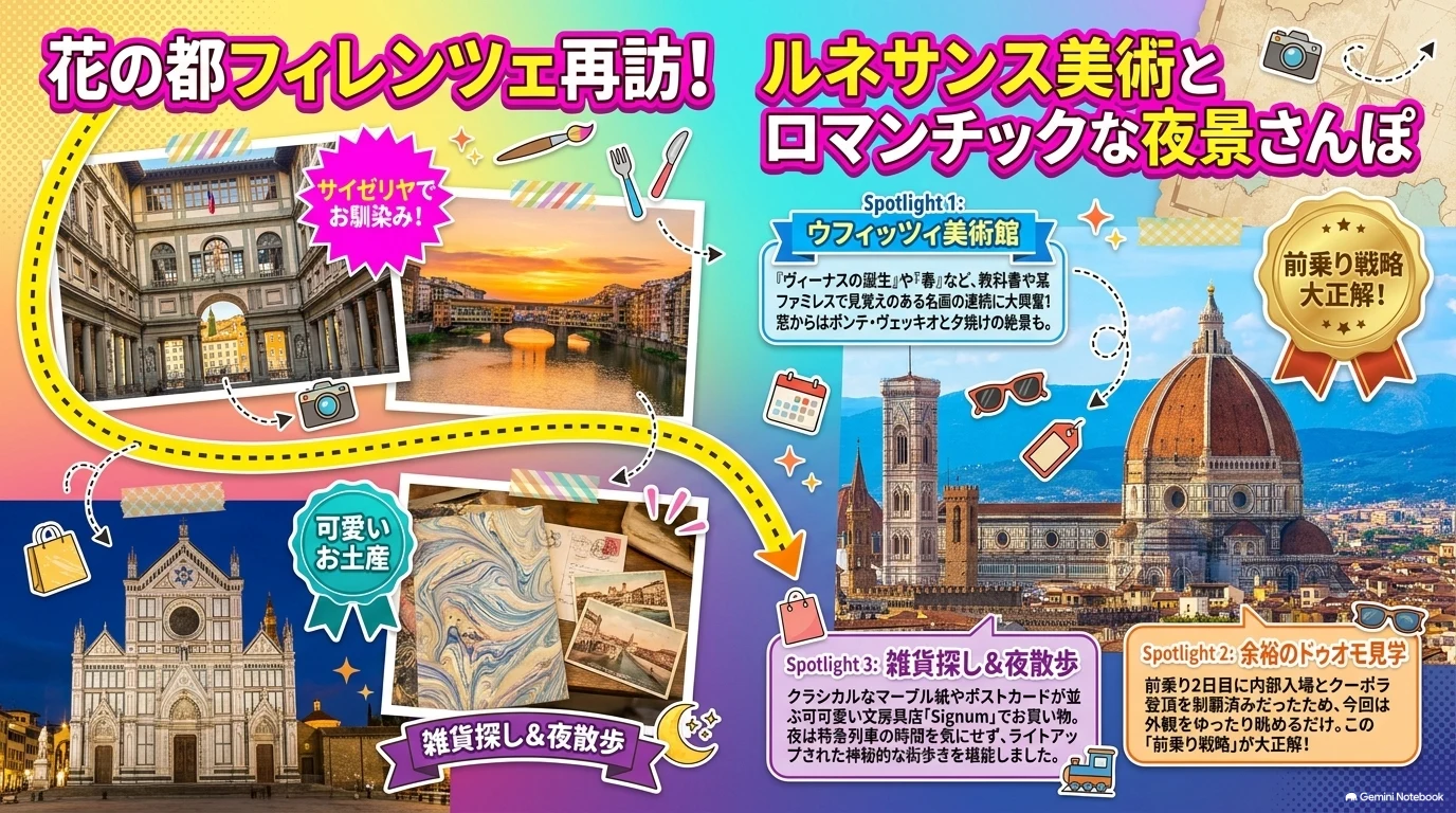 フィレンツェ午後〜夜のダイジェスト