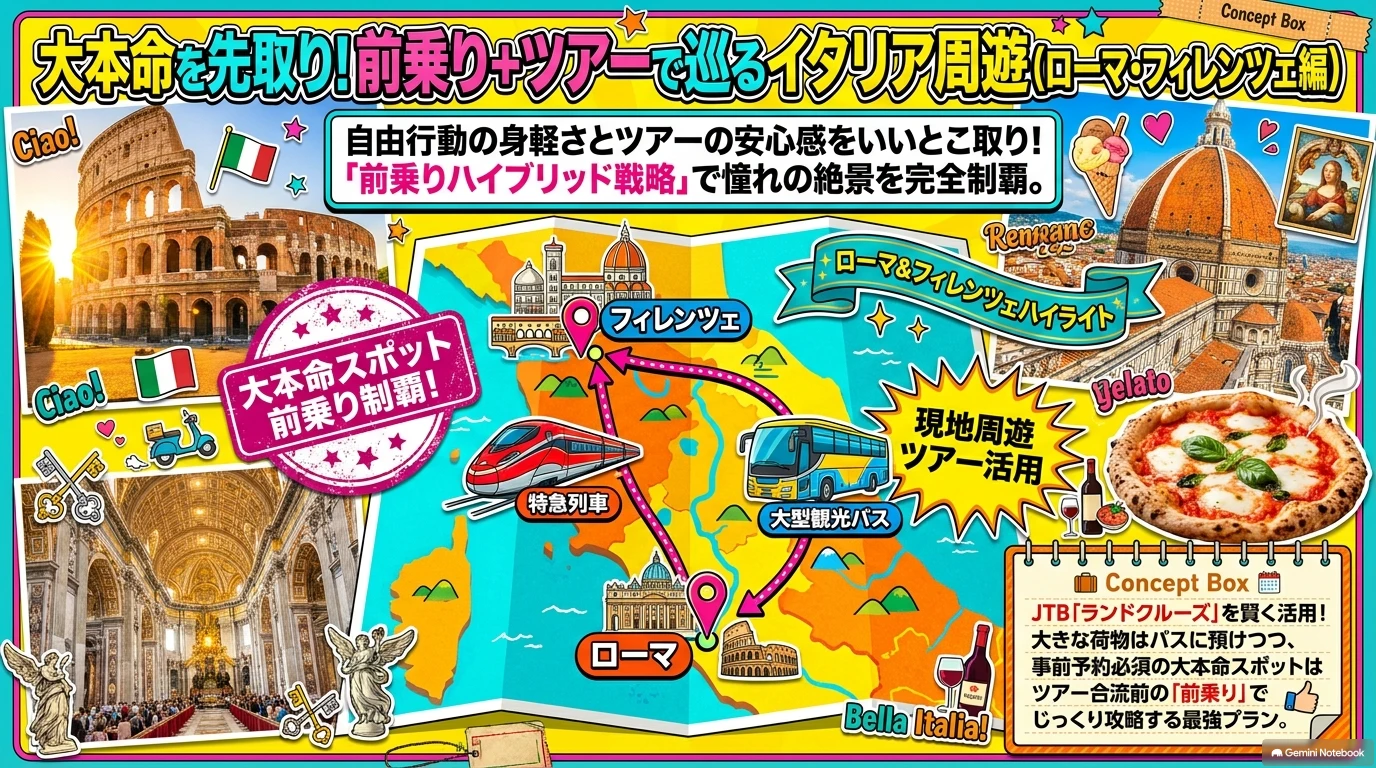 イタリア周遊旅行記 前編スタート