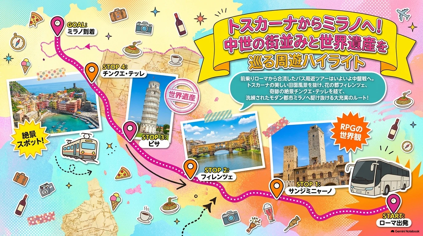 イタリア周遊旅行記 中編スタート