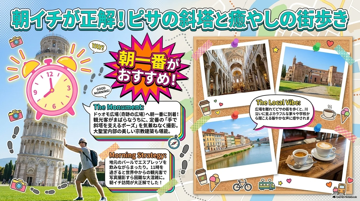 ピサの斜塔と絶景チンクエ・テッレ ダイジェスト