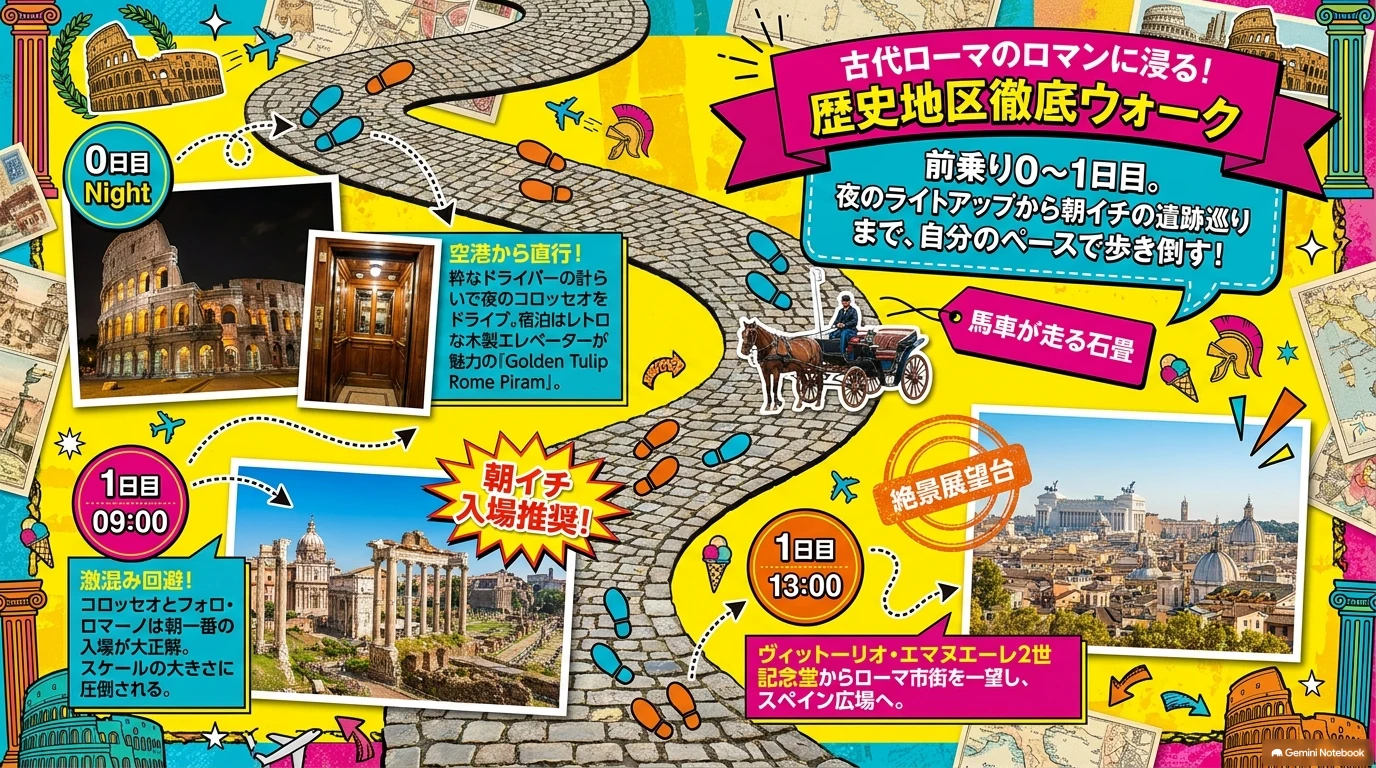 ローマ歴史地区巡り ダイジェスト