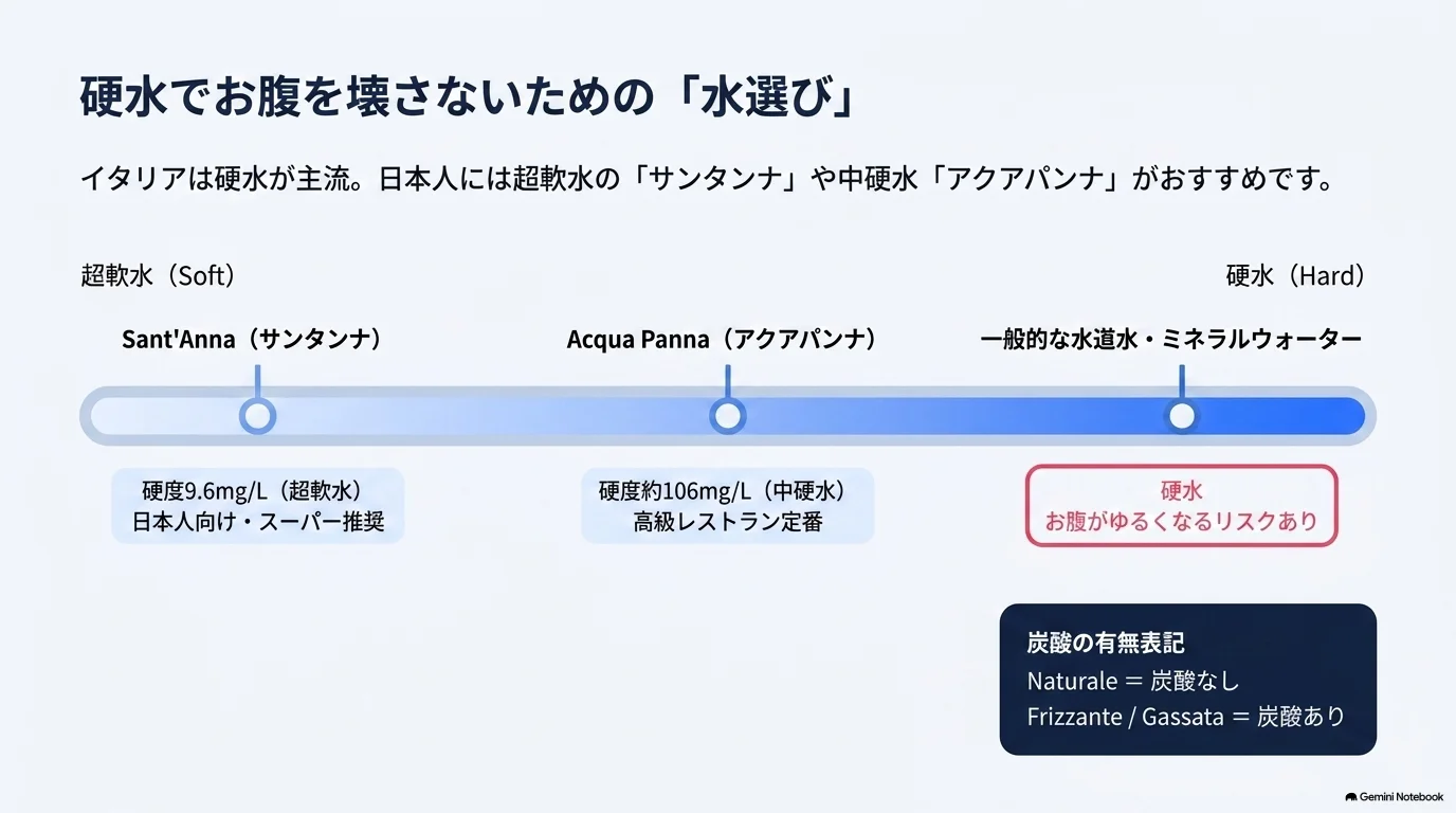 硬水でお腹を壊さないための水選び ダイジェスト